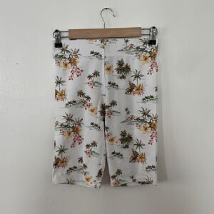 Forever 21 tropical print bikers shorts